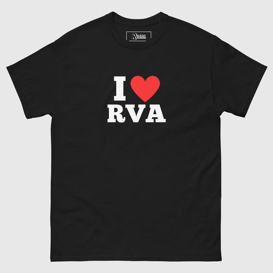 I Heart RVA Tee - White Text