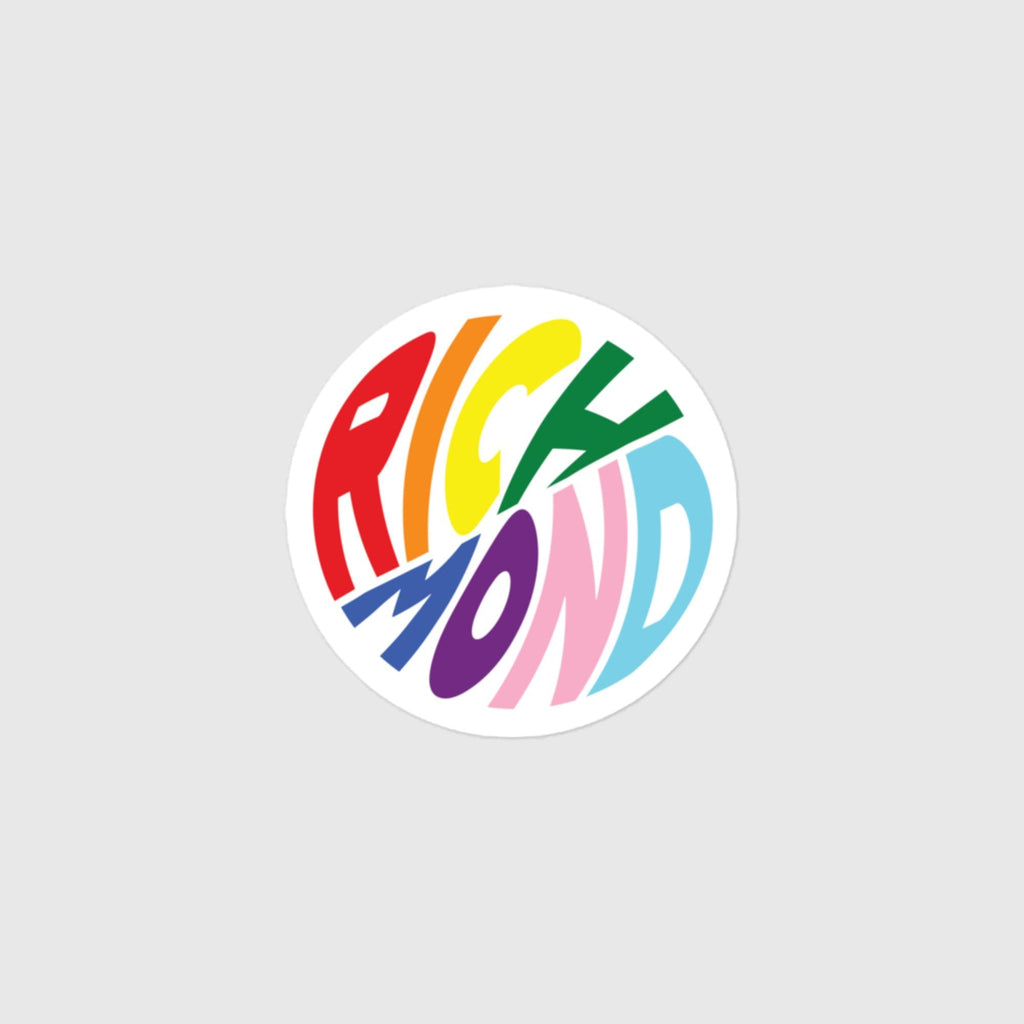 Rainbow Round-Abouts Sticker - Already Richmond - #variant_color#