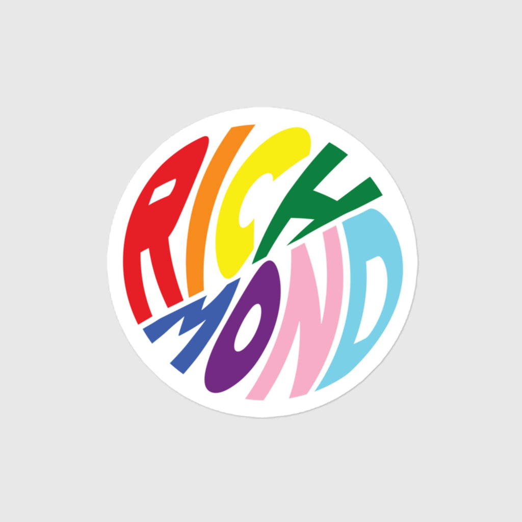 Rainbow Round-Abouts Sticker - Already Richmond - #variant_color#